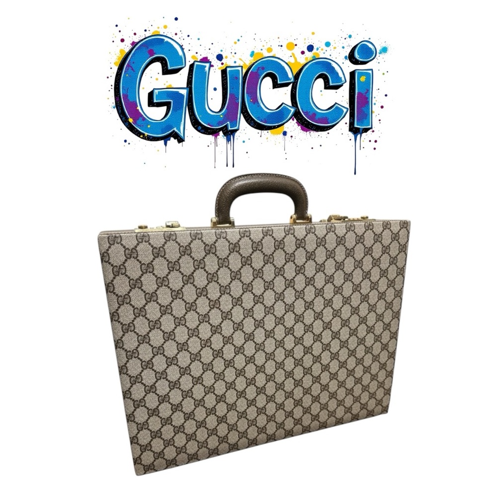Vintage 1980’s GUCCI GG briefcase attaché